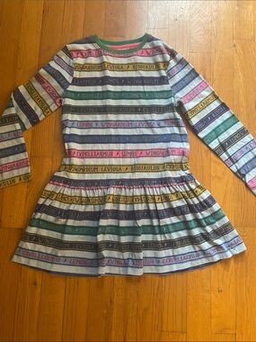 Mini Boden Harry Potter Multicolor Striped Spell-Print Long Sleeve tunic